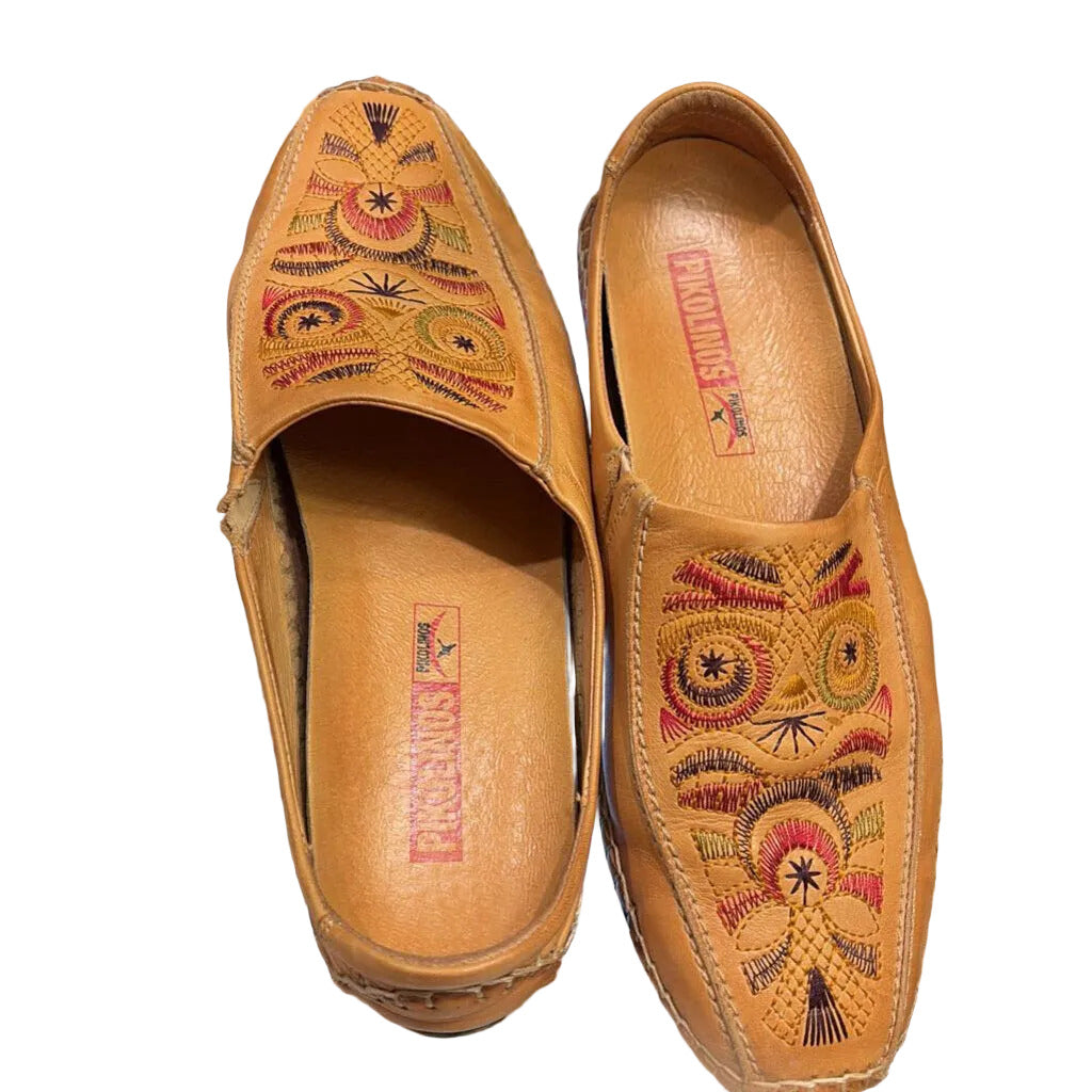 Pikolinos Embroidered Slides (R)