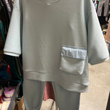 Light Blue Casual Sweatsuit
