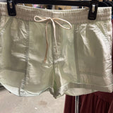 Light Mint Green Casual Shorts