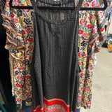 Floral Print Black and Red Tunic