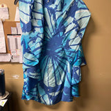 Blue Tie-Dye Cover-Up