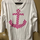 Marushka Women's Anchor Graphic Long Sleeve Top
