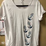 Women's White Anchor Graphic T-Shirt