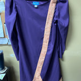Shay Blue Purple Dress with Pink Trim