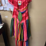 Colorful Striped Maxi Dress