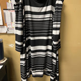 Black and White Striped Dress