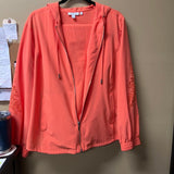 Coral Zip-Up Hoodie