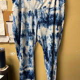 Women's Blue Tie-Dye Leggings