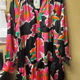 Floral Print Long Sleeve Dress