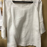 White Linen Top