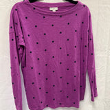 Purple Polka Dot Long Sleeve Shirt