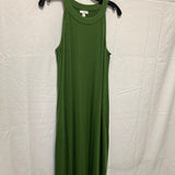 Sleeveless Green Maxi Dress