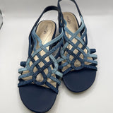 Casual Blue Strappy Sandals