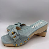 Veronica Beard Davina Denim Mules