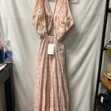 Orange Plaid Summer Dress