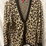 Vince Camuto Leopard Print Cardigan