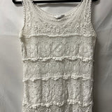 White Crochet Lace Tank Top
