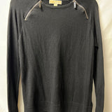 Michael Kors Black Sweater with Zip Detail