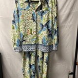 Floral Print Two-Piece Pajama Set