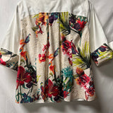 Chicos Floral Print Button-Up Shirt