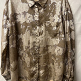 Umgee Long Sleeve Button-Up Blouse M