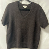Calvin Klein Brown Short Sleeve Sweater Lg