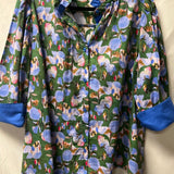 Floral Button-Up Shirt by Jodifl Lg