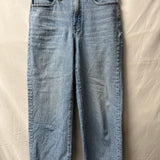 High-Waisted Light Wash Denim Jeans