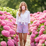 Lilly Pulitzer Pink and Blue Patterned Shorts