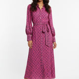 Vineyard Vines Pink Patterned Long Dress
