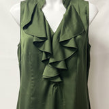 Ann Taylor Women’s Sleeveless Ruffled Blouse