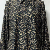 Jude Connally Women's Black and Tan Printed Long Sleeve Shirt