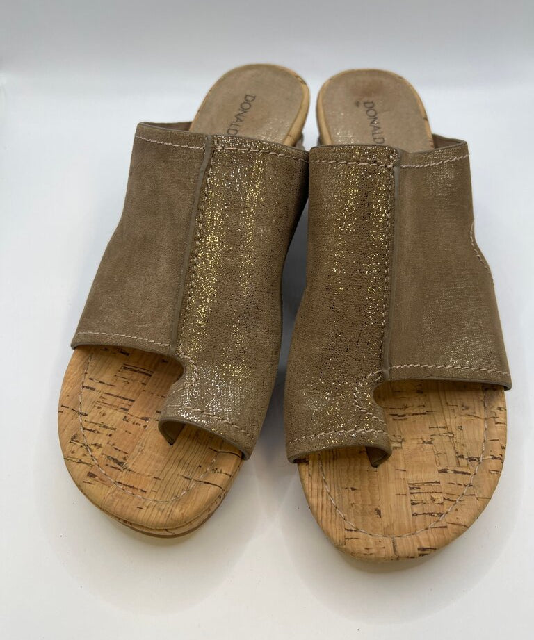Donald Pliner Women's Cork Wedge Slides