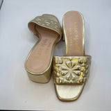 Kate Spade Gold Slide Sandals