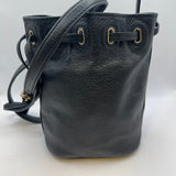 Tory Burch Black Leather Bucket Bag