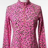 Lilly Pulitzer Pink Leopard Print Long Sleeve Pullover