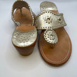Jack Rogers Women's Gold Flawed Sandals