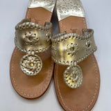 Jack Rogers Women's Gold Flawed Sandals