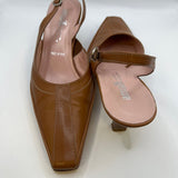 Amalfi Square Toe Slingback Heels