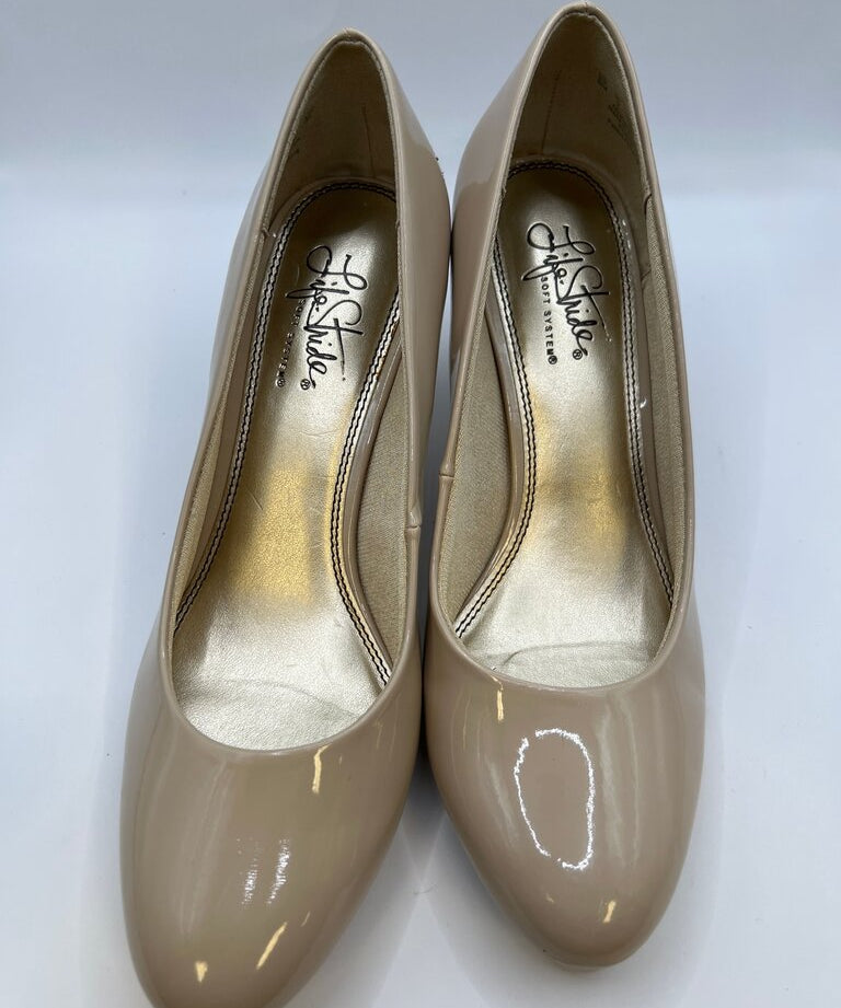 Lifestride Nude High Heel Pumps