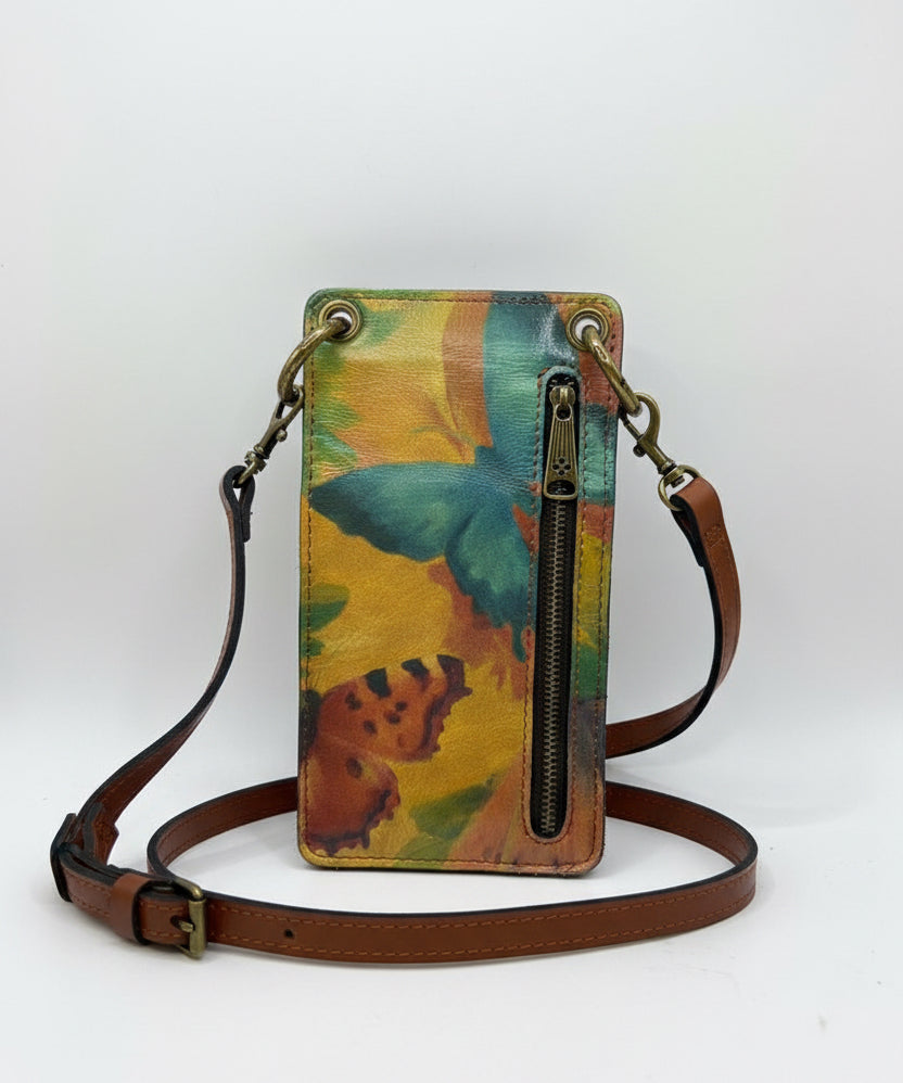 Floral Pattern Crossbody Phone Bag