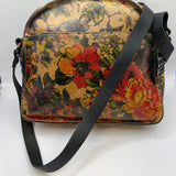 Vintage Floral Print Crossbody Bag