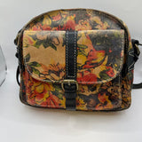 Vintage Floral Print Crossbody Bag