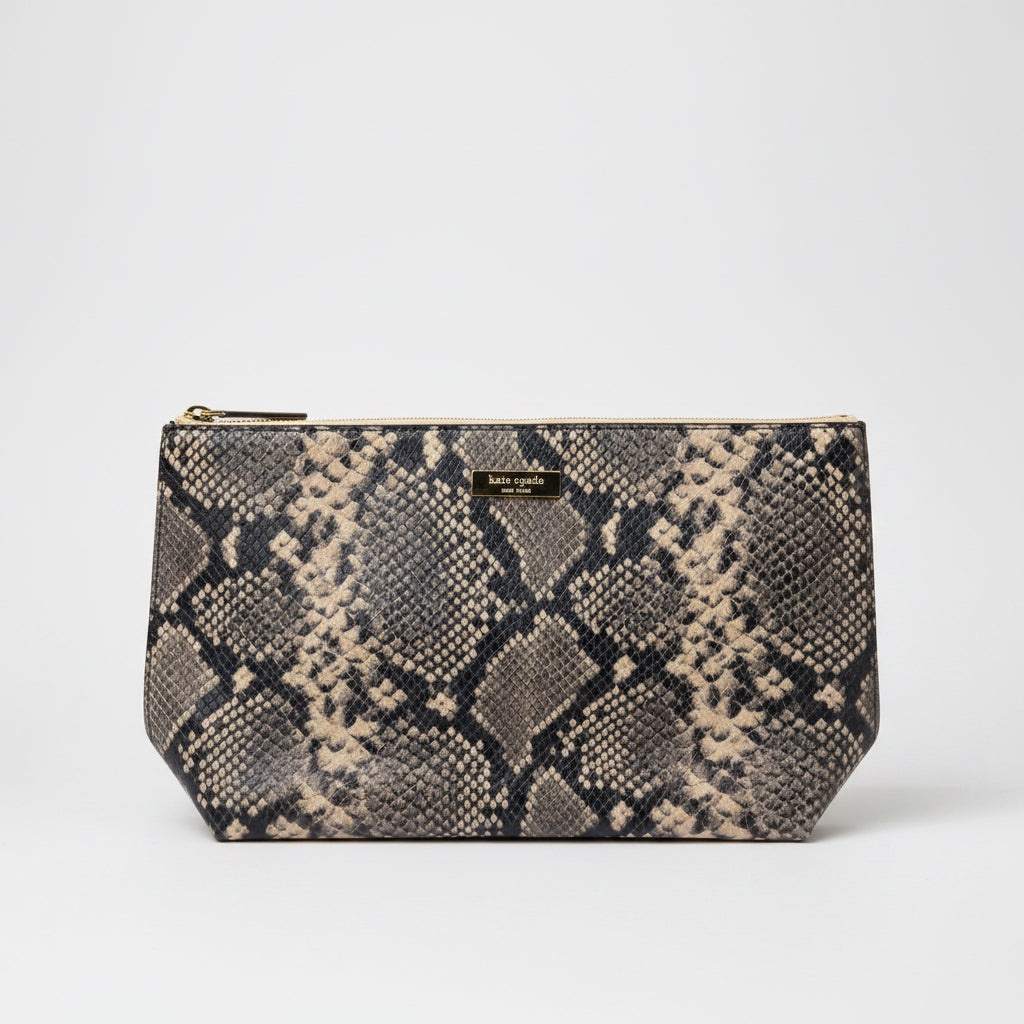 Kate Spade Python Print Clutch
