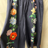 Floral Print Navy Pants