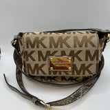 Michael Kors Logo Print Crossbody Bag