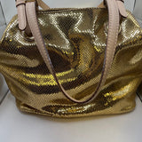 Michael Kors Gold Mesh Tote Bag