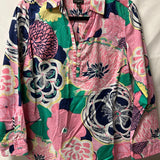 Talbots Floral Print Button-Up Shirt