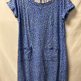 Blue Printed Women's Dress