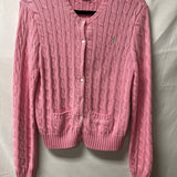 Ralph Lauren Sport Pink Cable Knit Cardigan